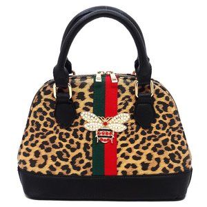 Queen Bee Stripe Dome Handbag